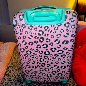 Leopard Print Suitcase
